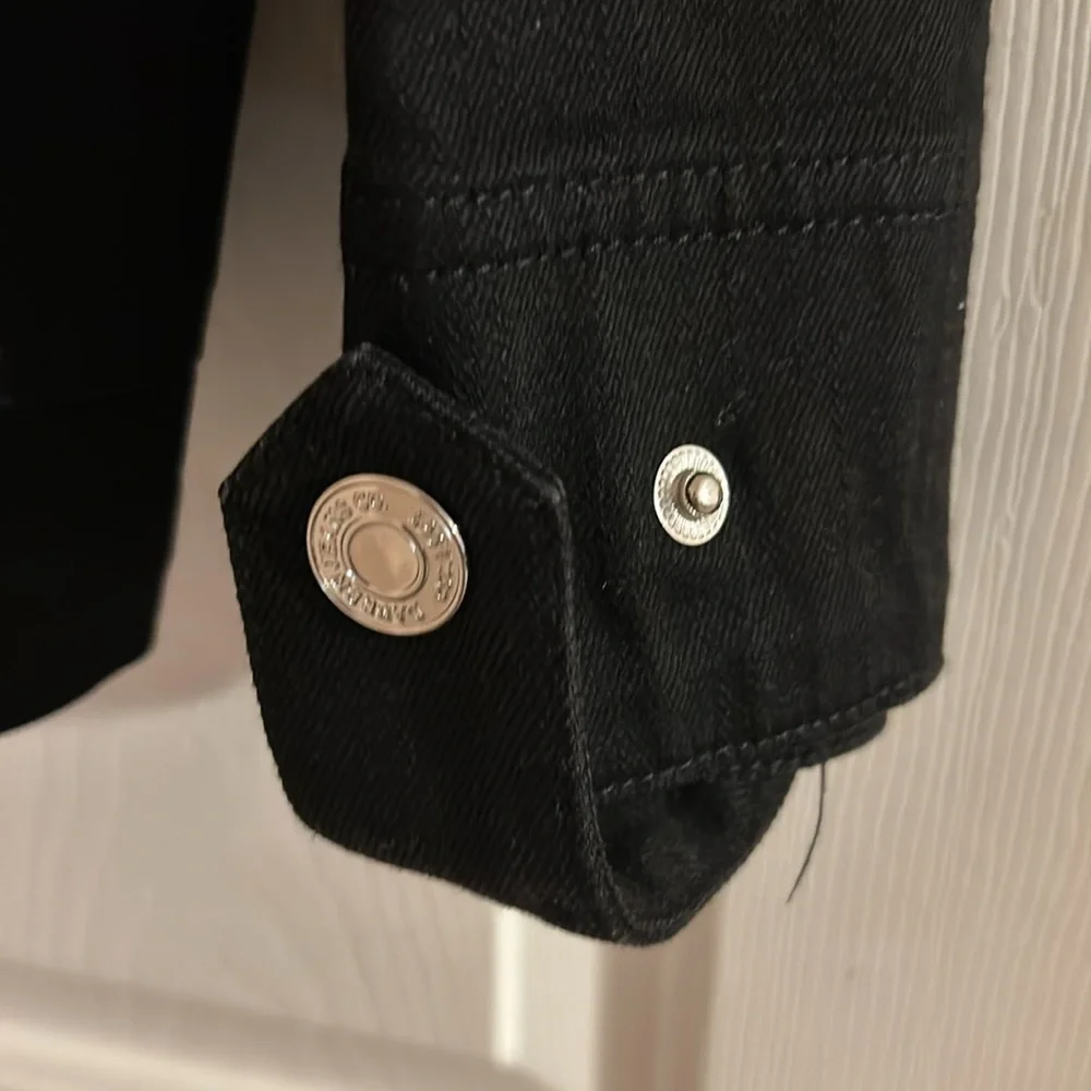 Ralph Lauren Black Jean Jacket with Silver Hardware - Picture 4 of 5